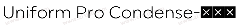Uniform Pro Condense字体转换
